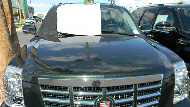 SUV Reversible Black and White Windshield Cover